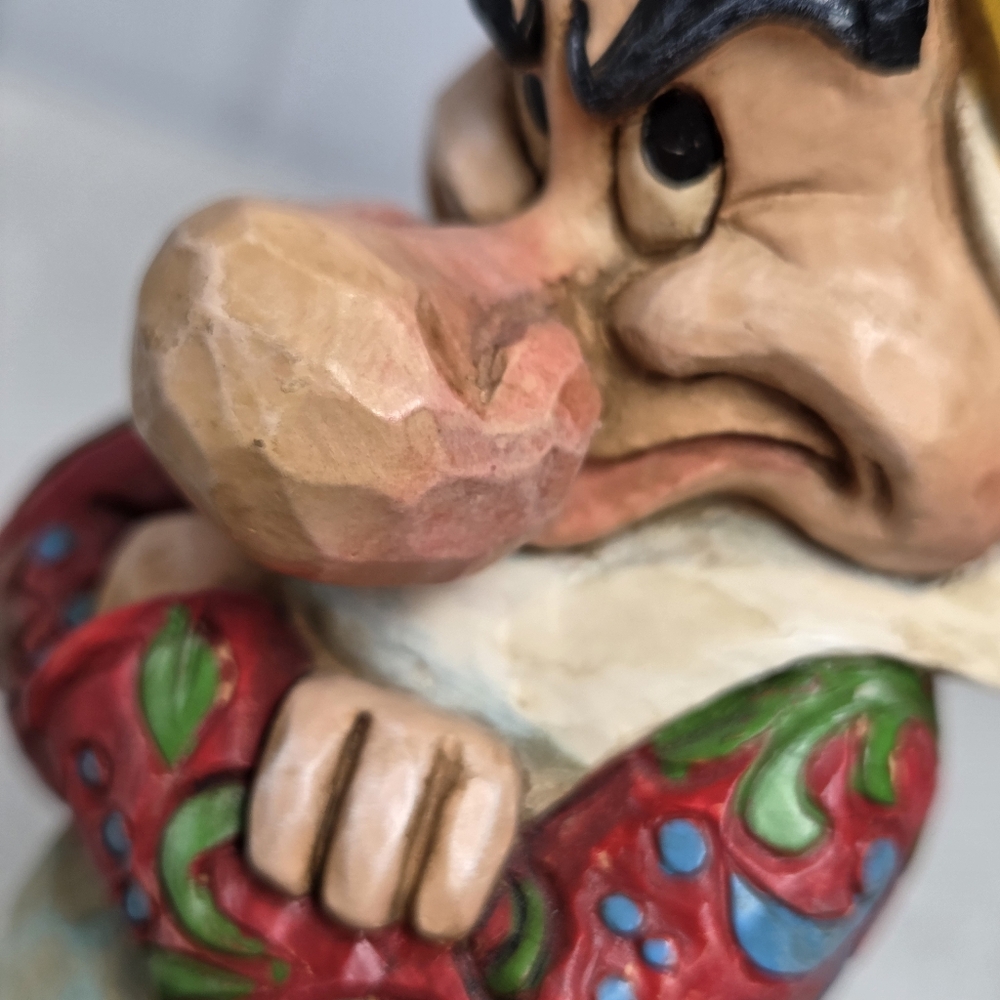 Disney Grumpy Figurine in Red, Yellow, Green, Brown and Black - Picture 5 of 9